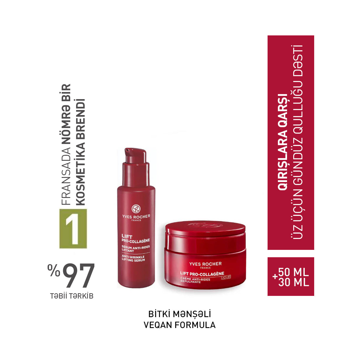 Üz üçün Lift Pro-Collagene gündüz qulluğu dəsti