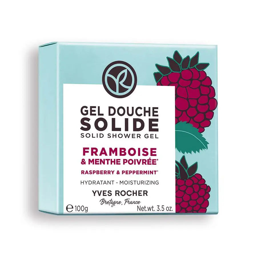 Moisturizing Solid Shower Gel Raspberry & Peppermint