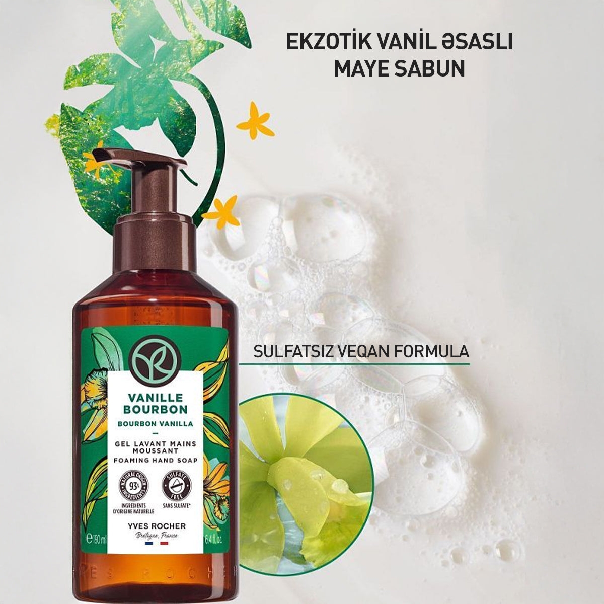 Burbon vanili ətirli maye əl sabunu, 190 ml