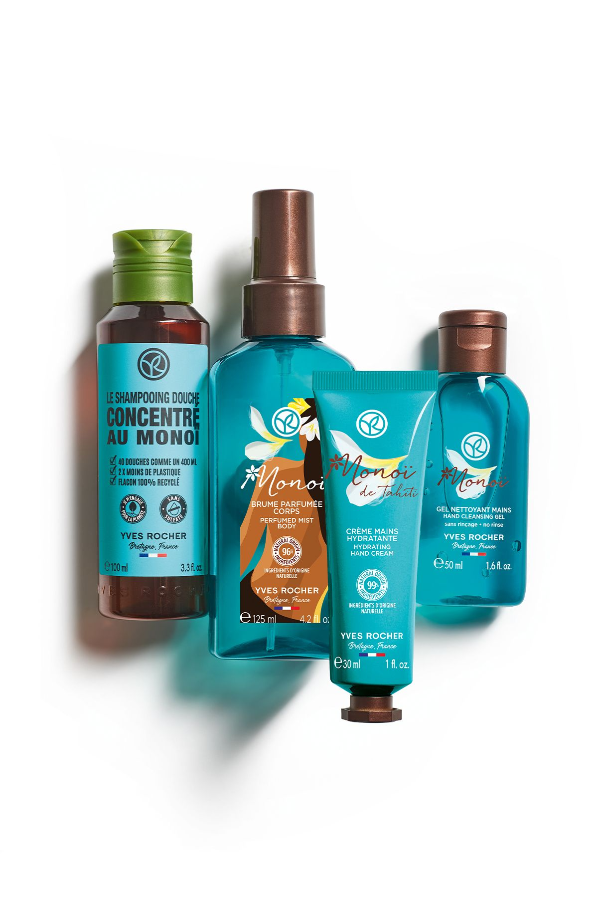 Bədən üçün parfümlaşdırılmış Monoi spreyi, 125 ml