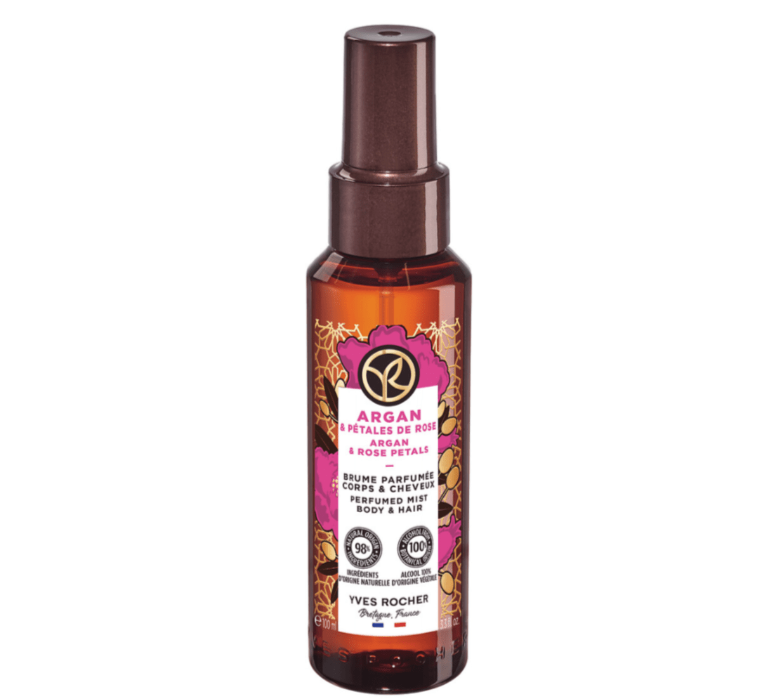 Saç və bədən üçün arqan və qızılgül əsaslı sprey, 100 ml