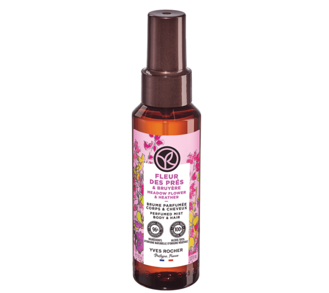 Saç və bədən üçün çəmən çiçəkləri ətirli sprey, 100 ml