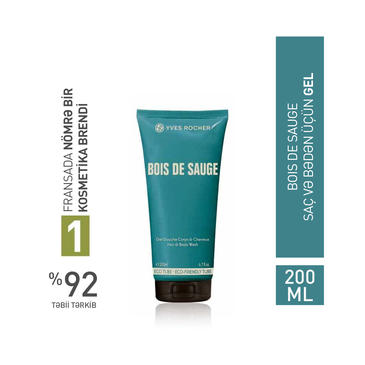 Bois de Sauge duş geli, 200 ml