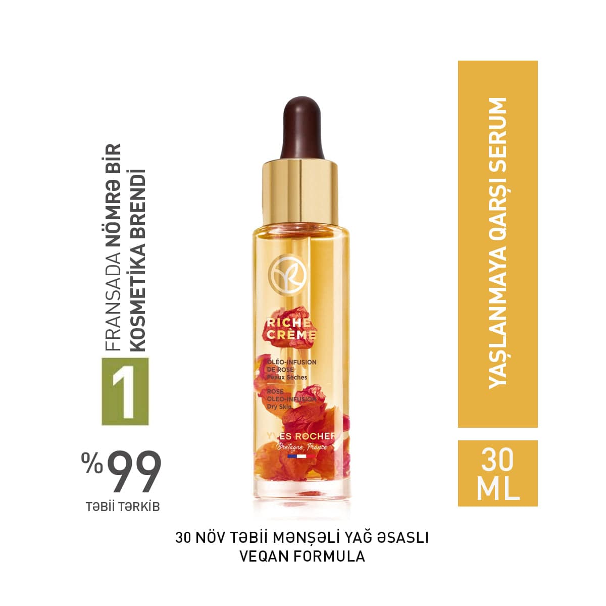 Rich Creme Anti-Aging Oil Serum, 30 ml