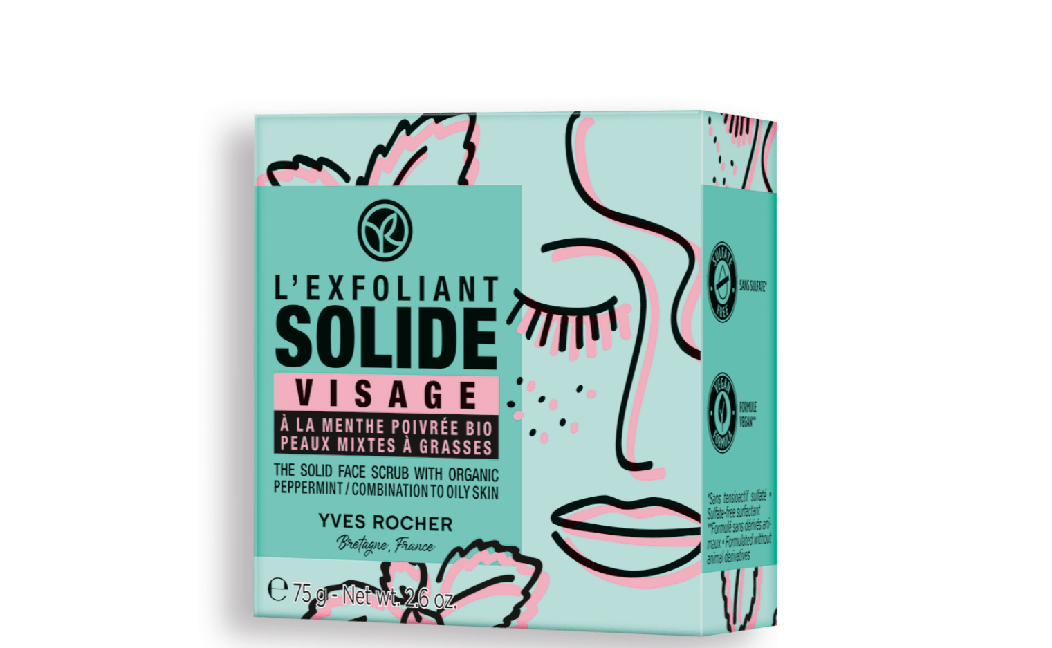 Solid Exfoliating Face Scrub, 75 g