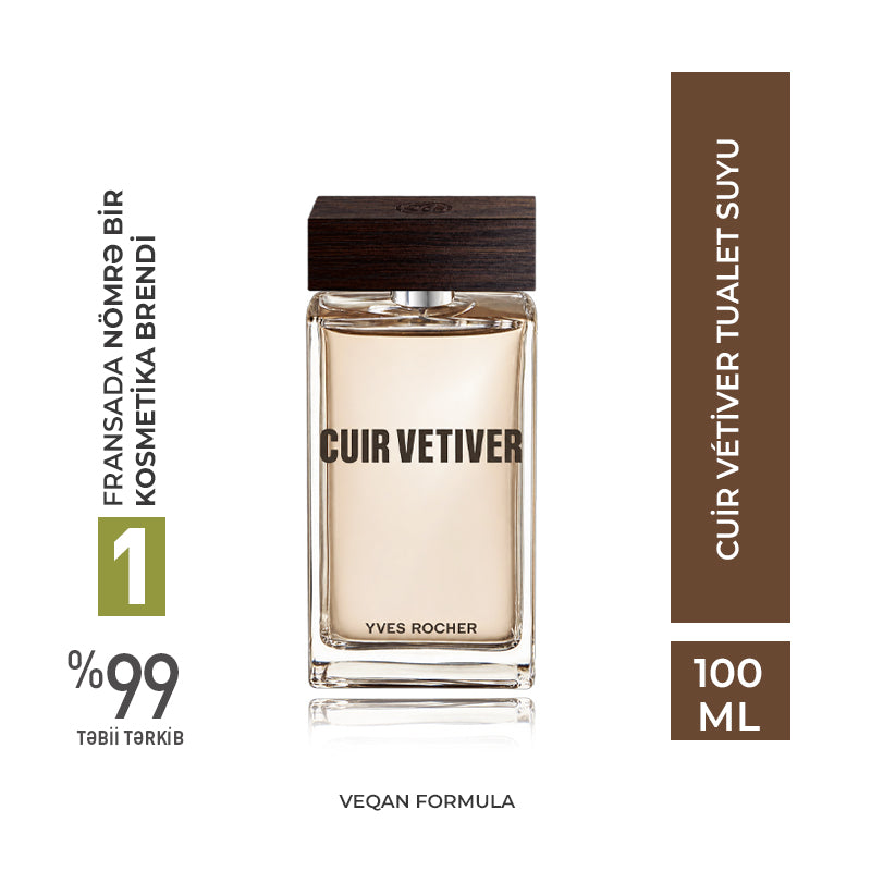 Cuir Vétiver tualet suyu, 100 ml