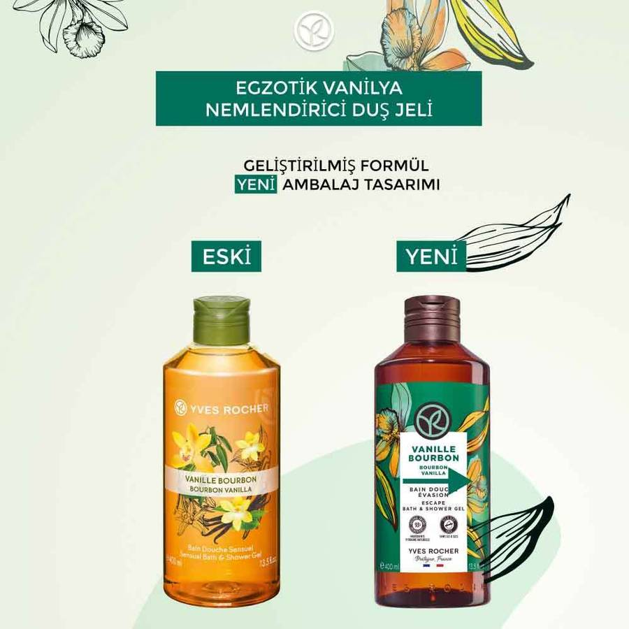 Bourbon Vanilla Bath and Shower Gel, 400 ml