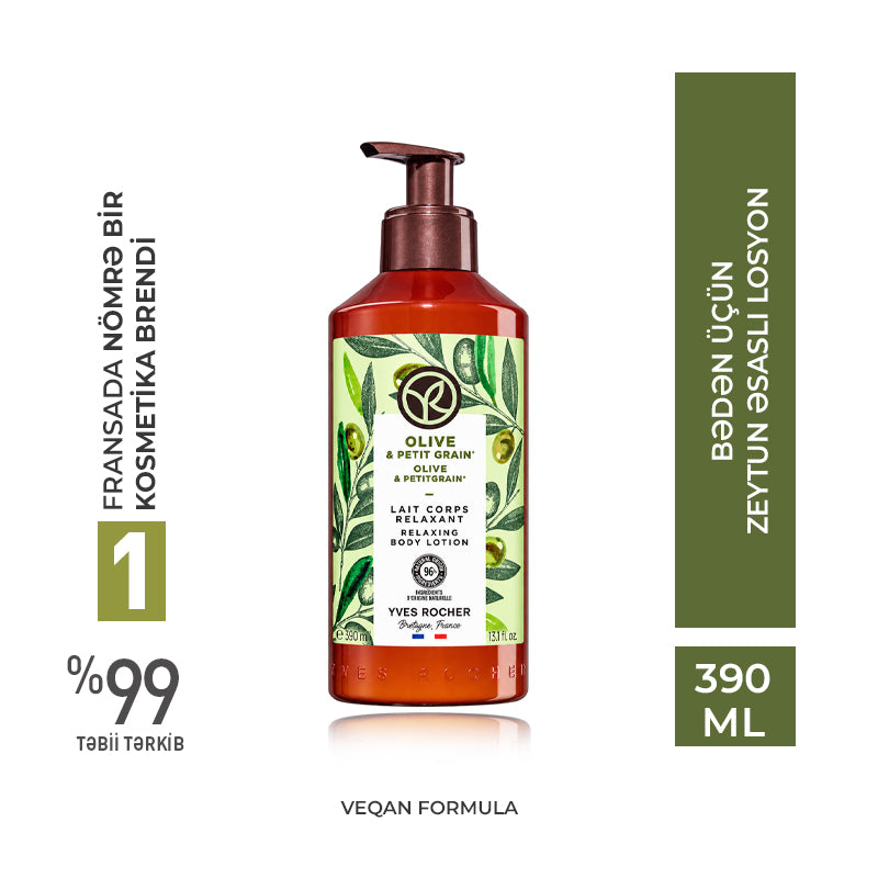 Bədən üçün zeytun əsaslı losyon, 390 ml