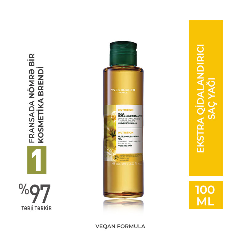 Ekstra qidalandırıcı saç yağı 100 ml