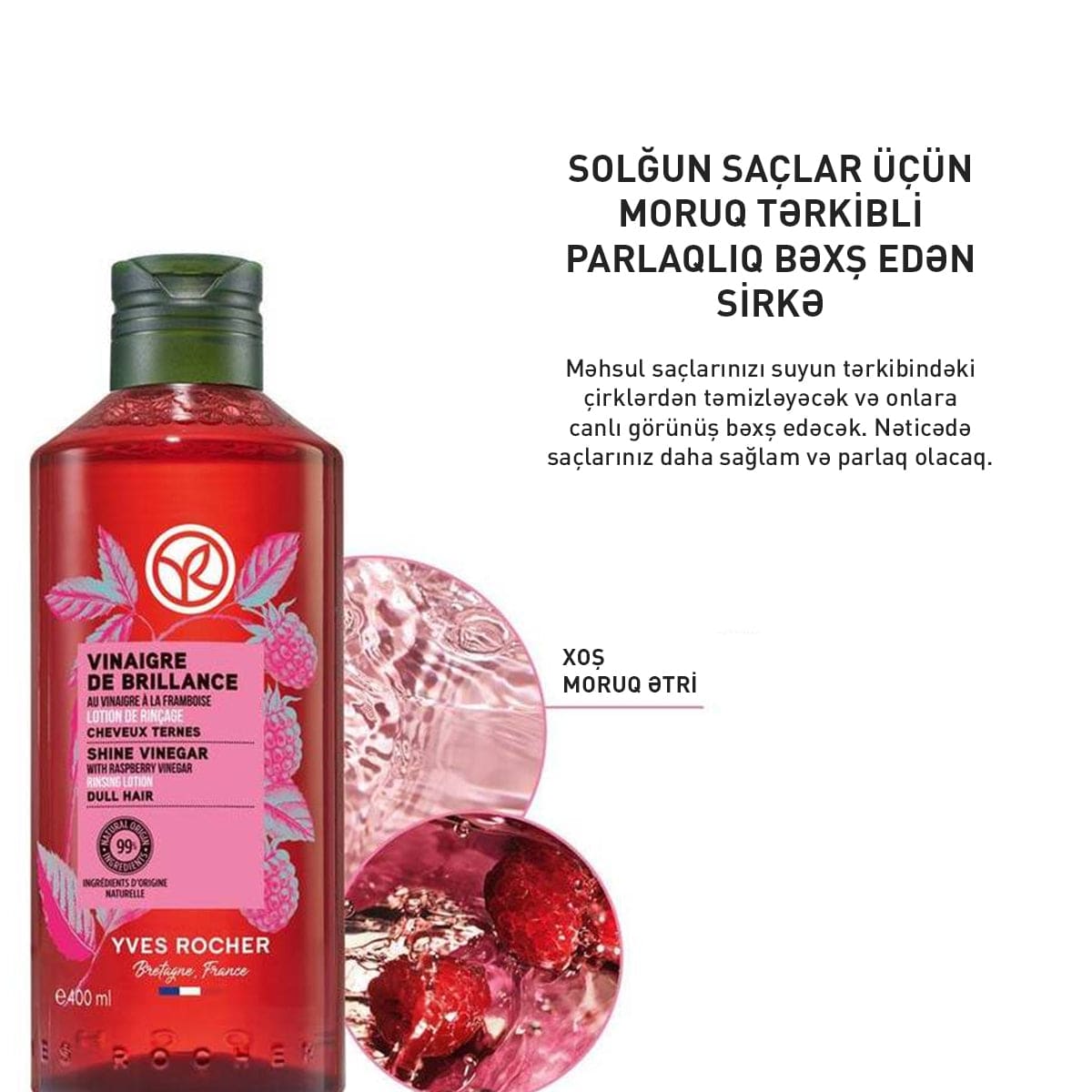 Solğun saçlar üçün sirkə, 400 ml