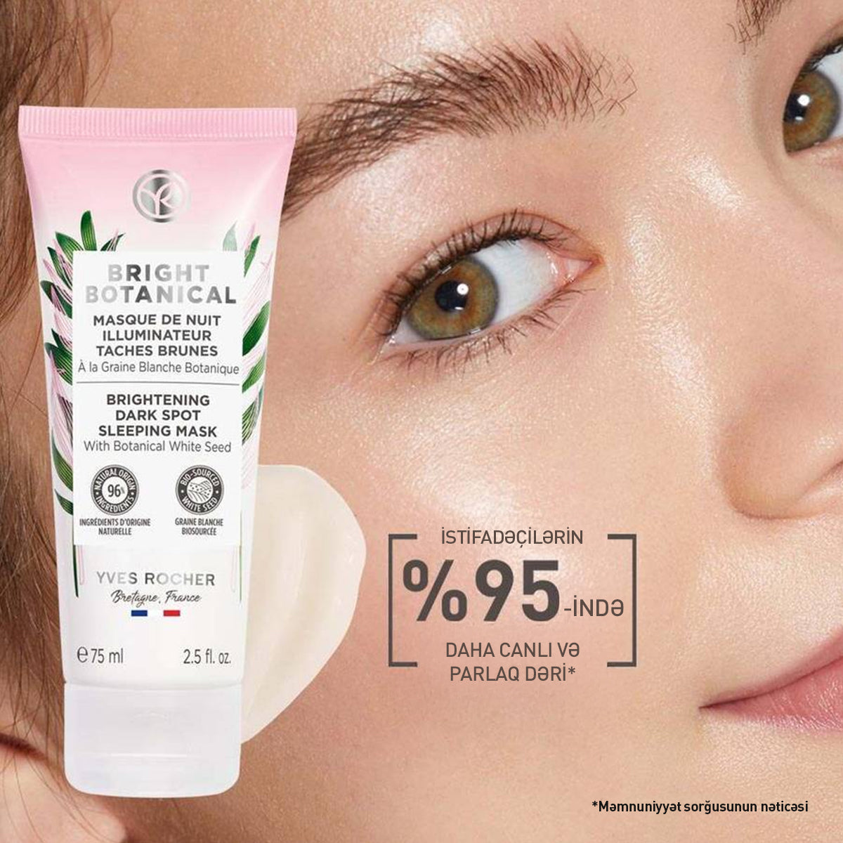 Ləkələrə qarşı gecə maskası, 75 ml