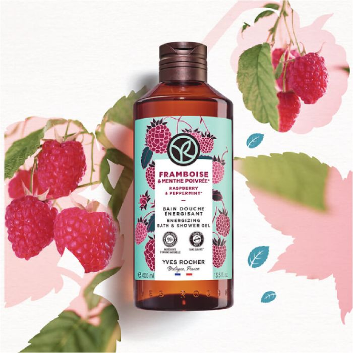 Raspberry & Peppermint Bath and Shower Gel, 400 ml
