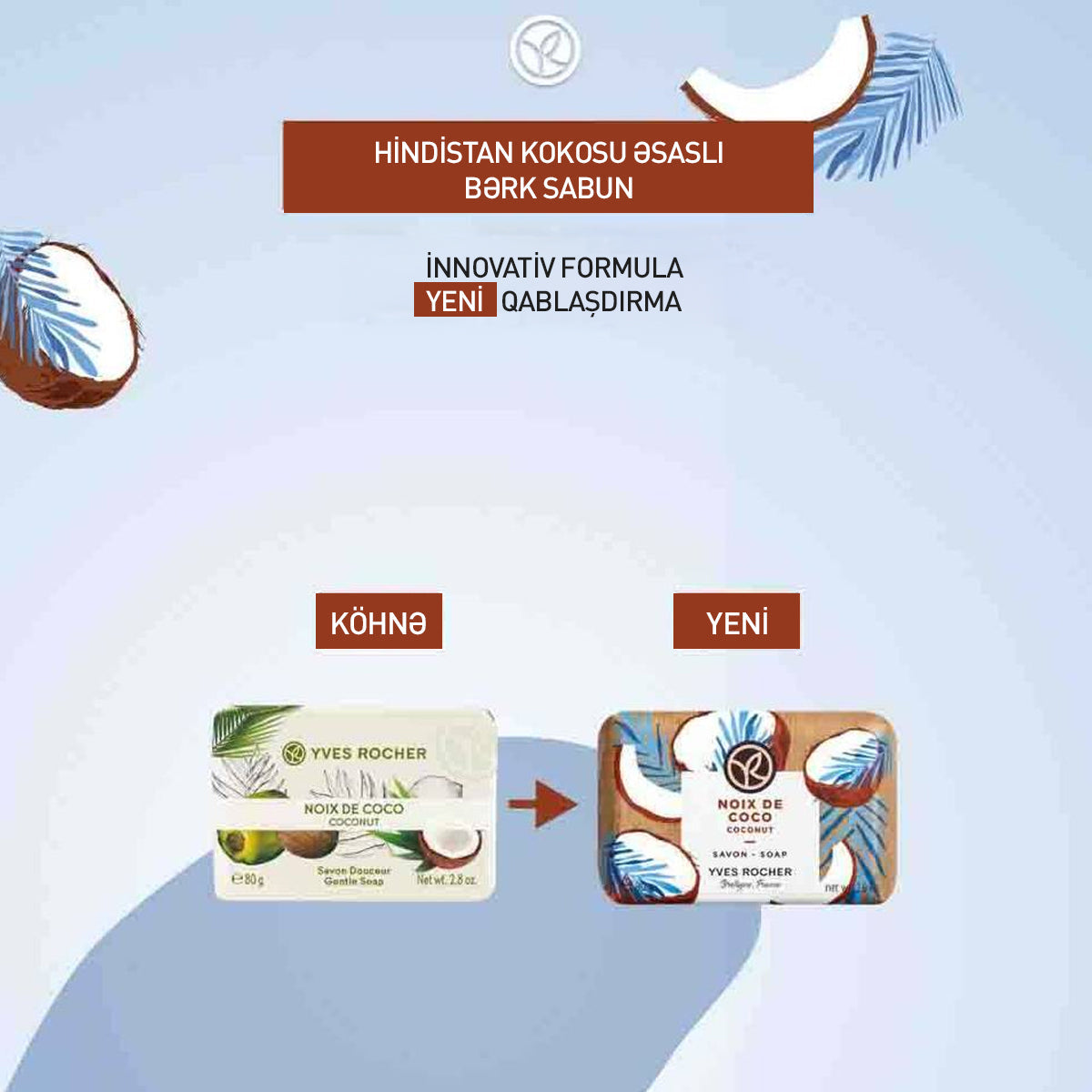 Kokos ətirli sabun, 80 qr