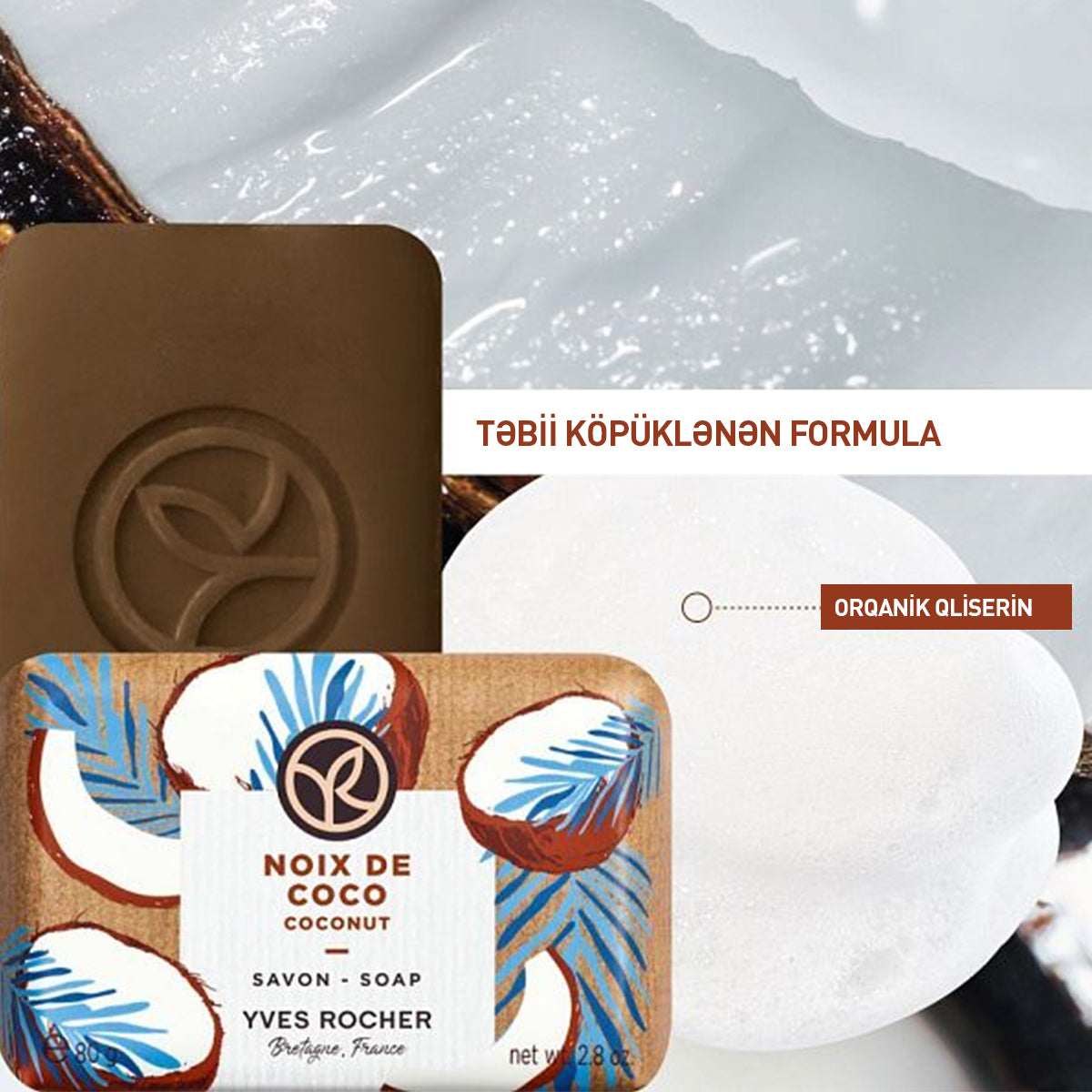 Kokos ətirli sabun, 80 qr