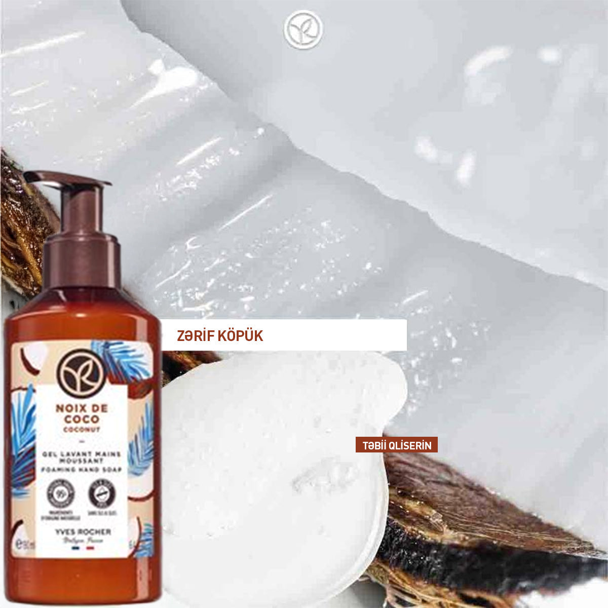 Kokos ətirli maye əl sabunu, 190 ml