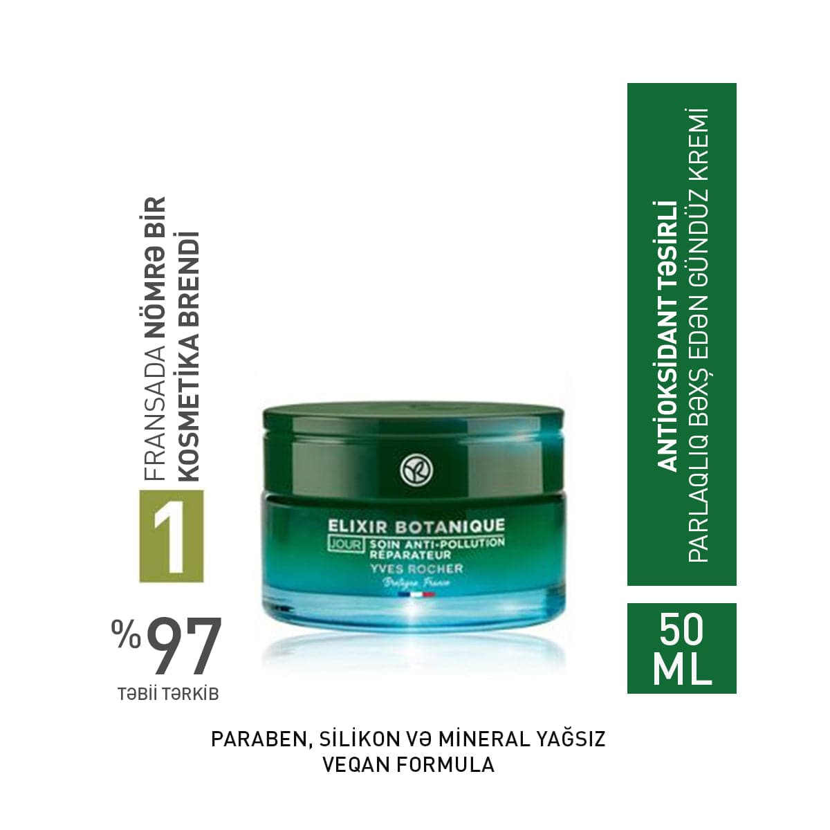 Detoks effektli gündüz kremi, 50 ml
