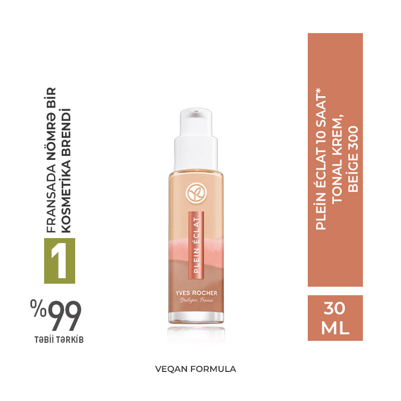 Plein Éclat 10 saat* tonal krem, Beige 300