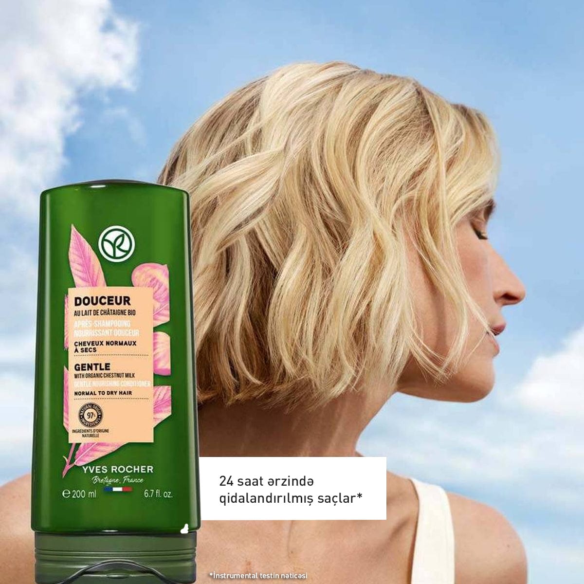 Normal və quru saçlar üçün nəmləndirici kondisioner, 200 ml