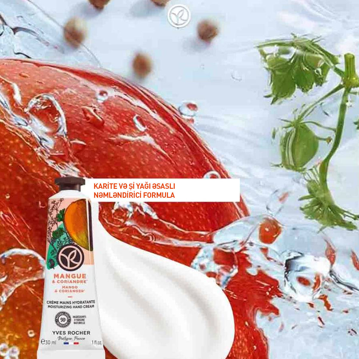 Manqo və keşniş ətiri əl kremi, 30 ml