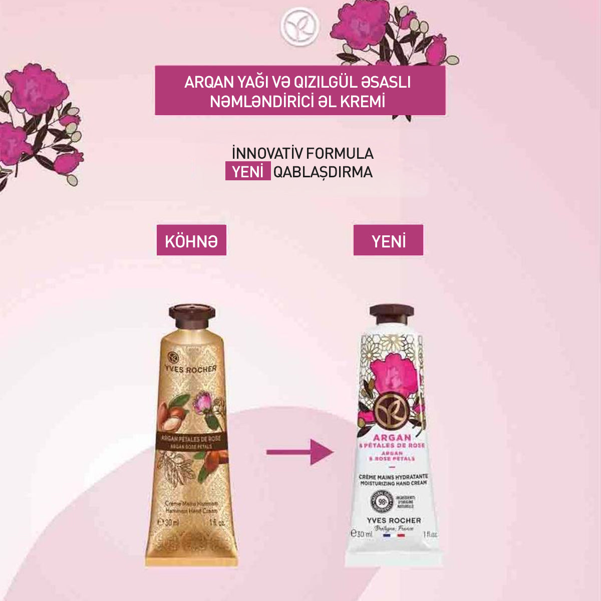 HAND CREAM ARGAN 30ML TUBE -