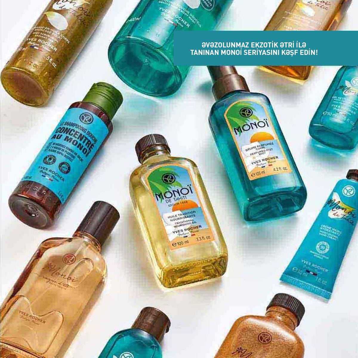 Bədən üçün quru Monoi yağı, 125 ml