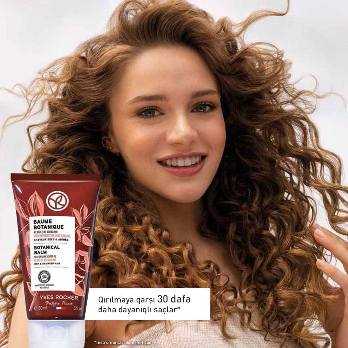 Quru və zədəli saçlar üçün jojoba yağı tərkibli balzam, 150 ml