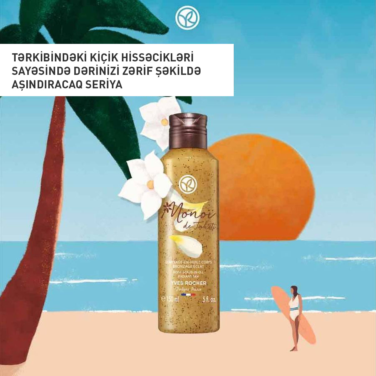 Monoi bədən skrabı, 150 ml