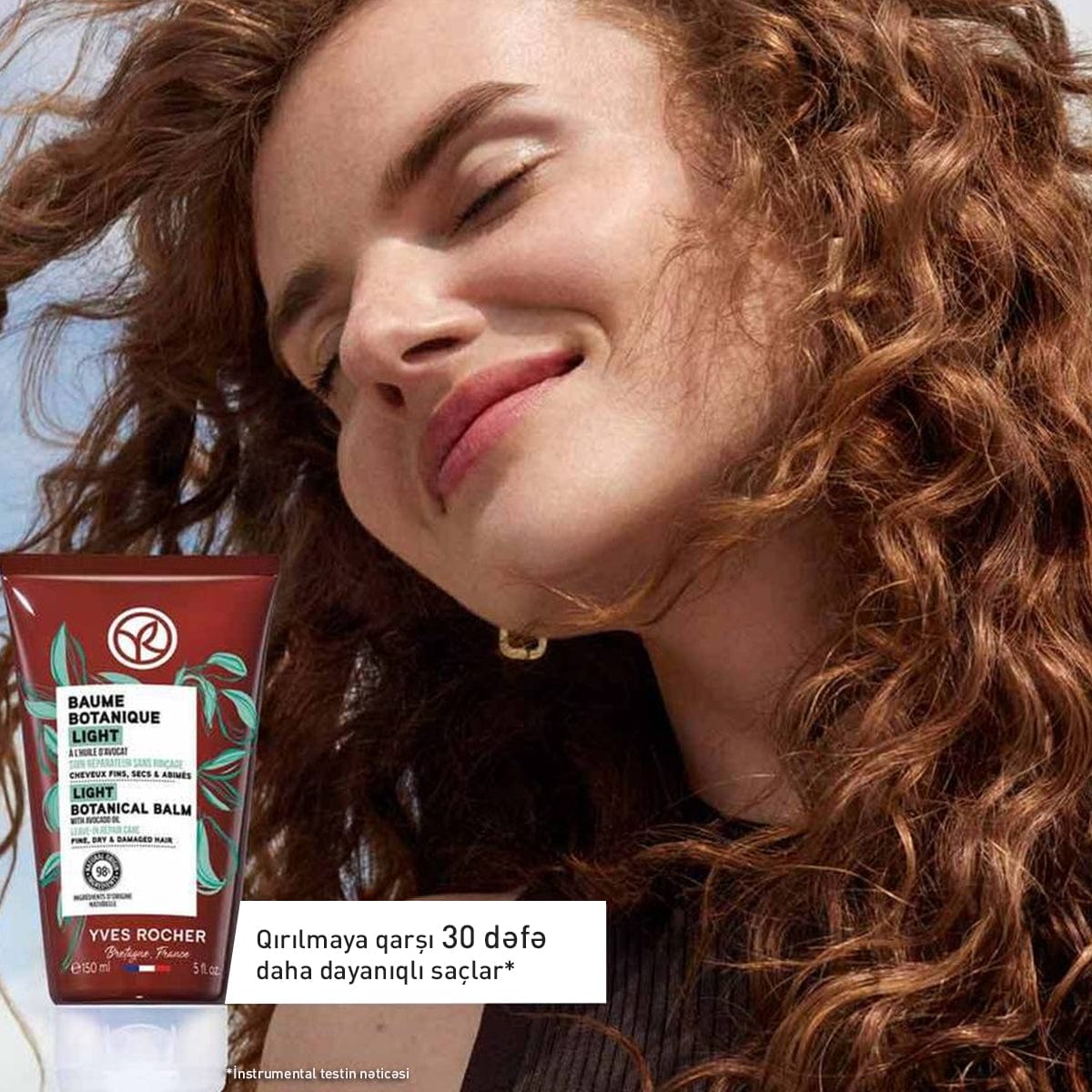 Quru və zədələnmiş saçlar üçün avokado yağı tərkibli bərpaedici balzam, 150 ml