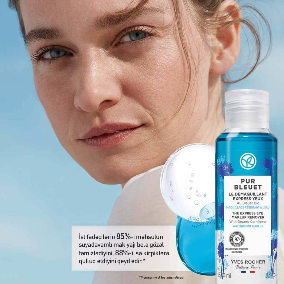 Göz üçün iki fazalı makiyaj təmizləyici vasitə, 200 ml