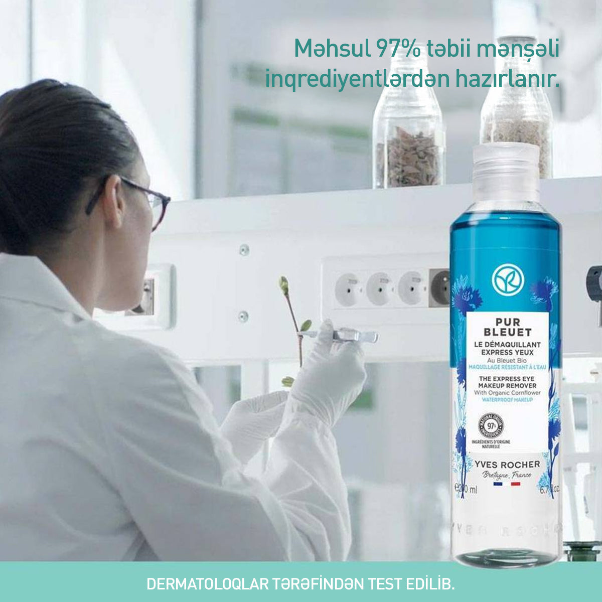 Göz üçün iki fazalı makiyaj təmizləyici vasitə, 200 ml