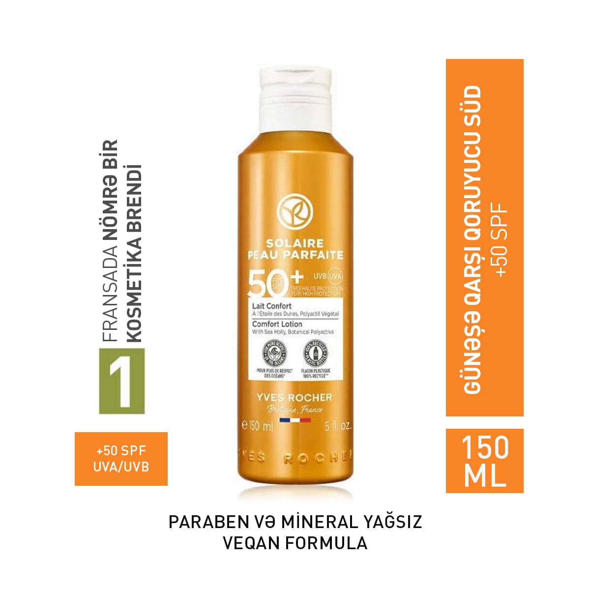 Günəşdən qoruyucu süd, SPF 50