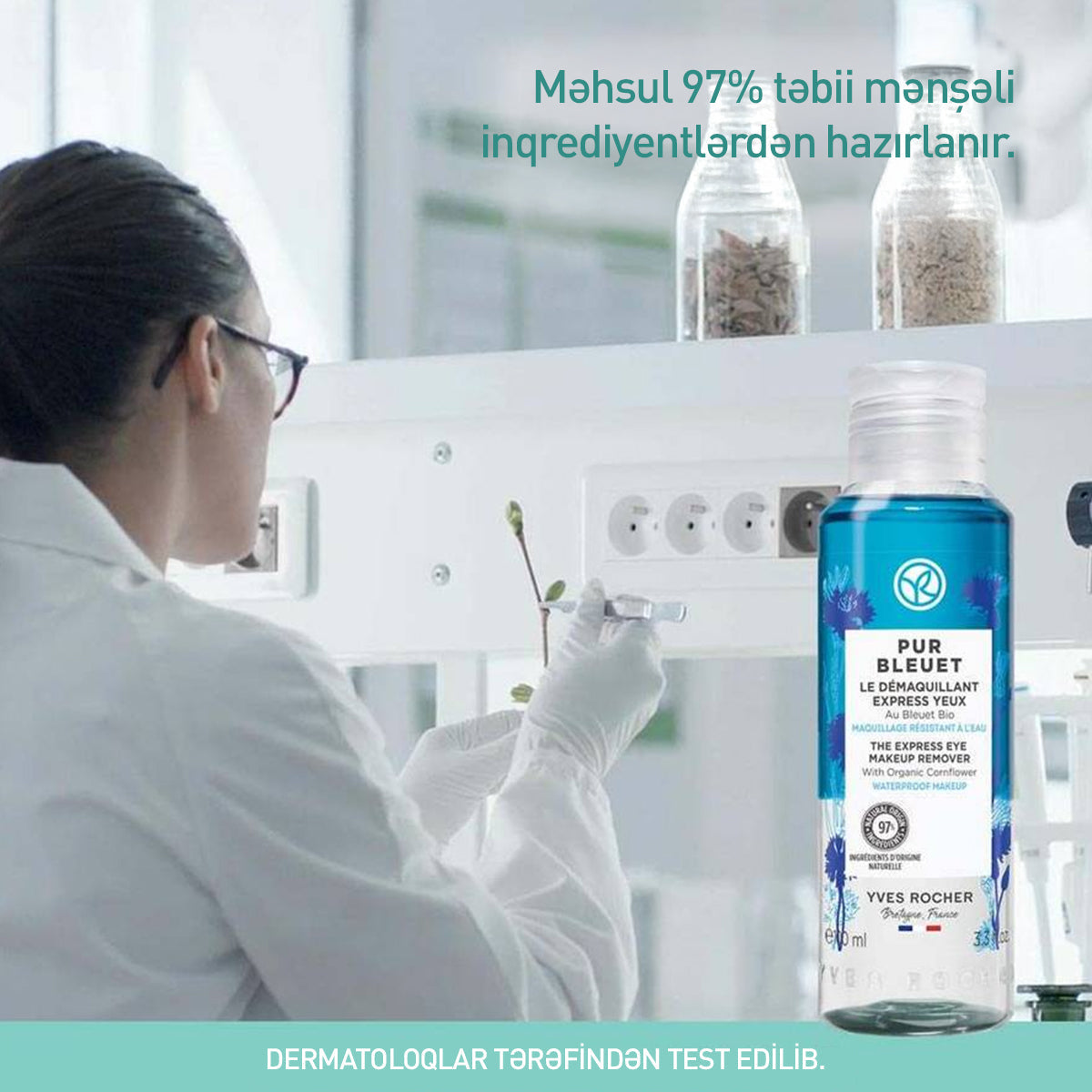 Göz üçün iki fazalı makiyaj təmizləyici vasitə, 100 ml