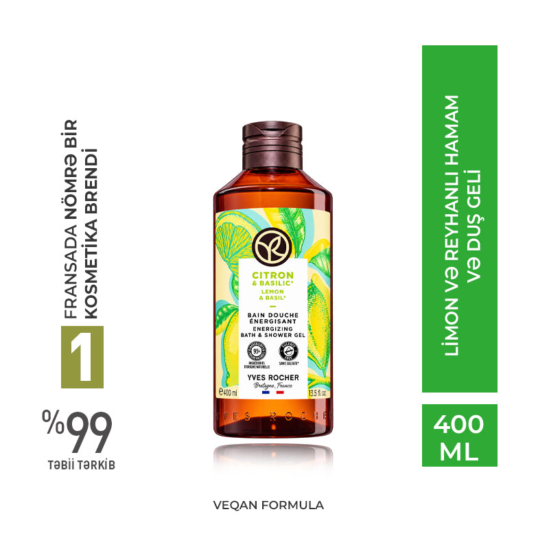 Limon və reyhanlı hamam və duş geli, 400 ml