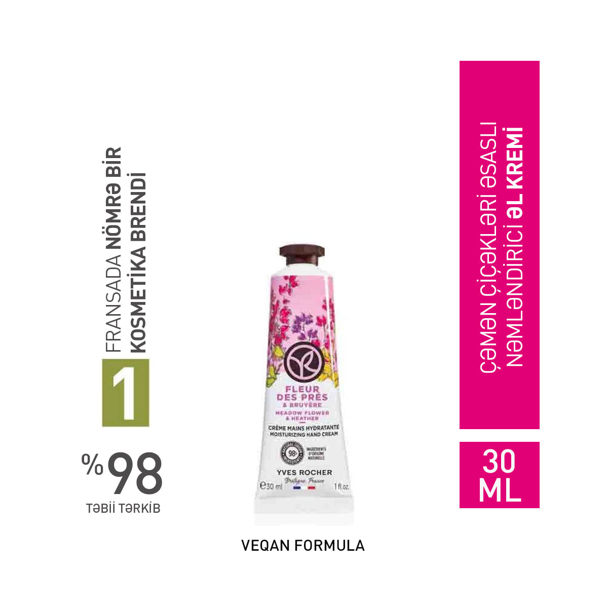 HAND CREAM FIELDS' FLOWER & HEATHER 30ML TUBE -