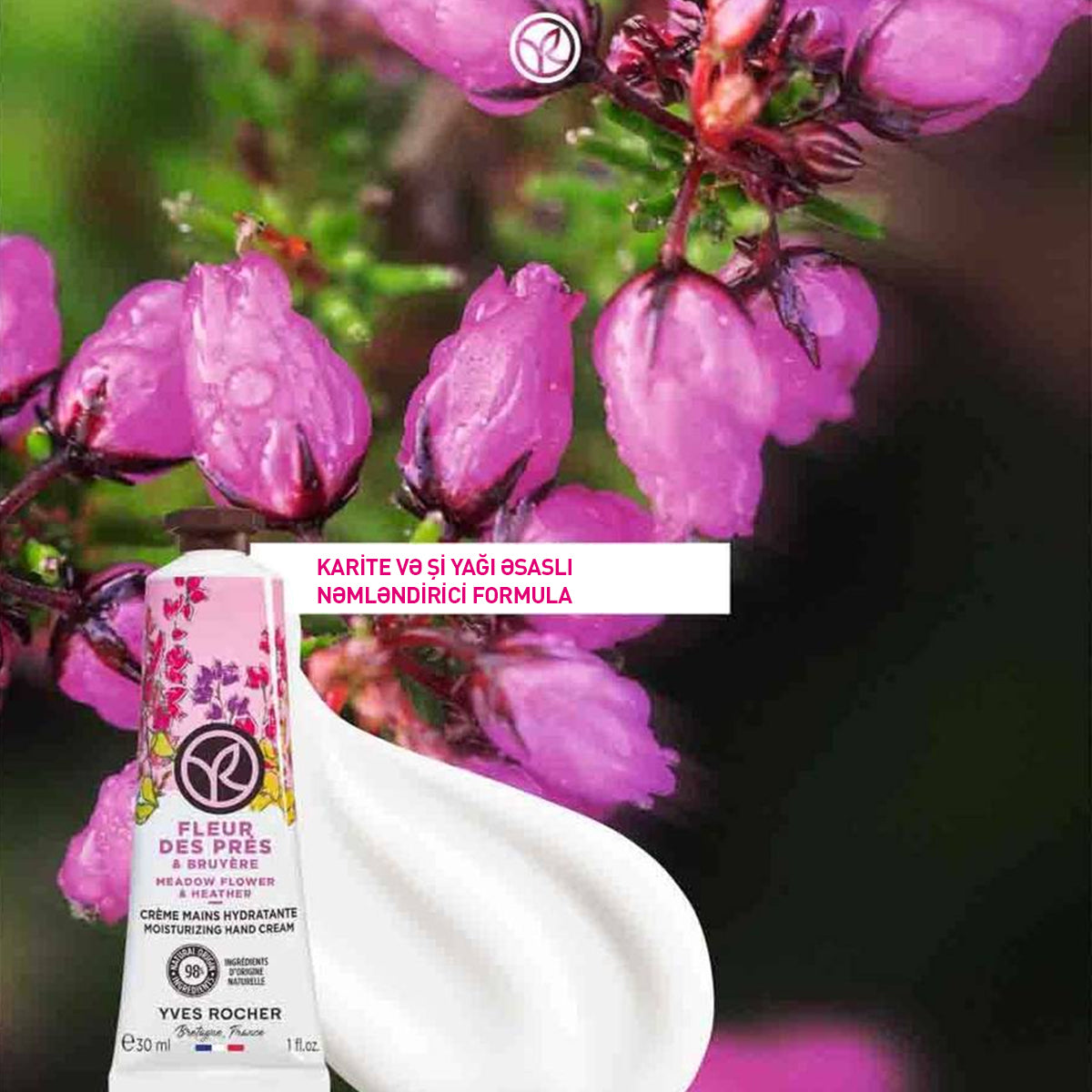 HAND CREAM FIELDS' FLOWER & HEATHER 30ML TUBE -