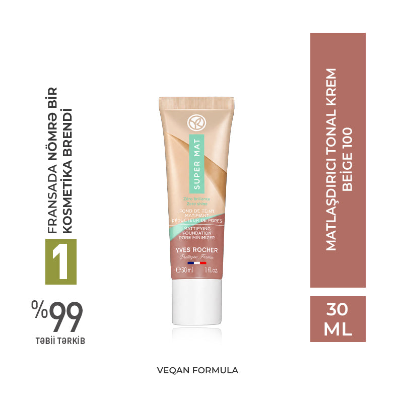 Super Mat Foundation Beige 100