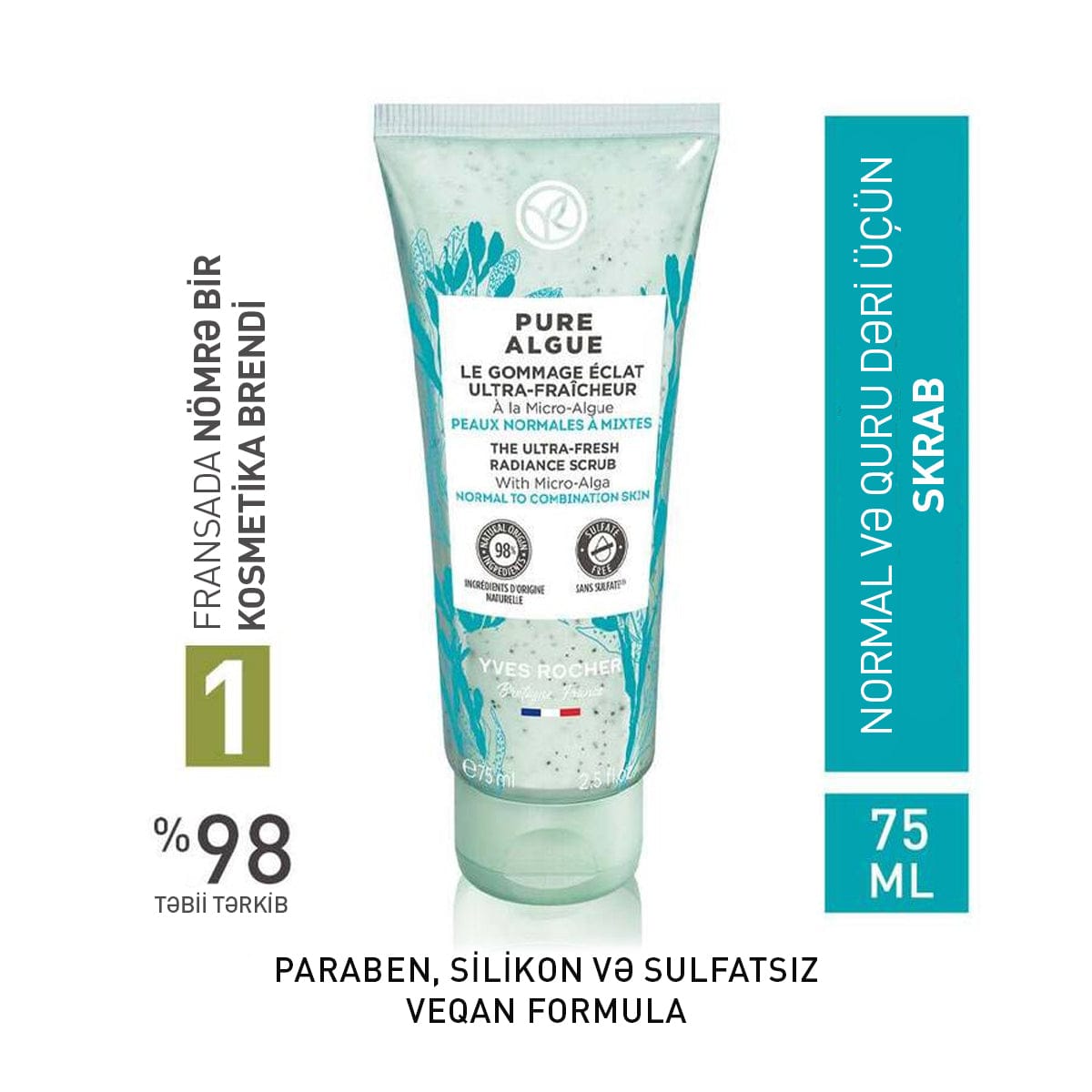 The Ultra-Fresh Radiant Scrub Pure Algue, 75 ml