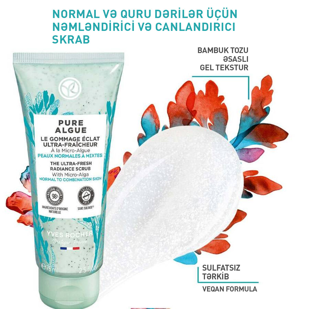 The Ultra-Fresh Radiant Scrub Pure Algue, 75 ml