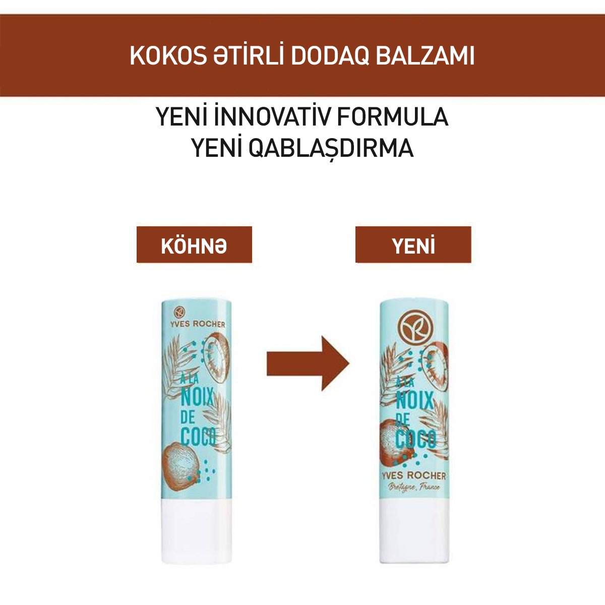 Kokos ətirli dodaq balzamı, 4.8 qr