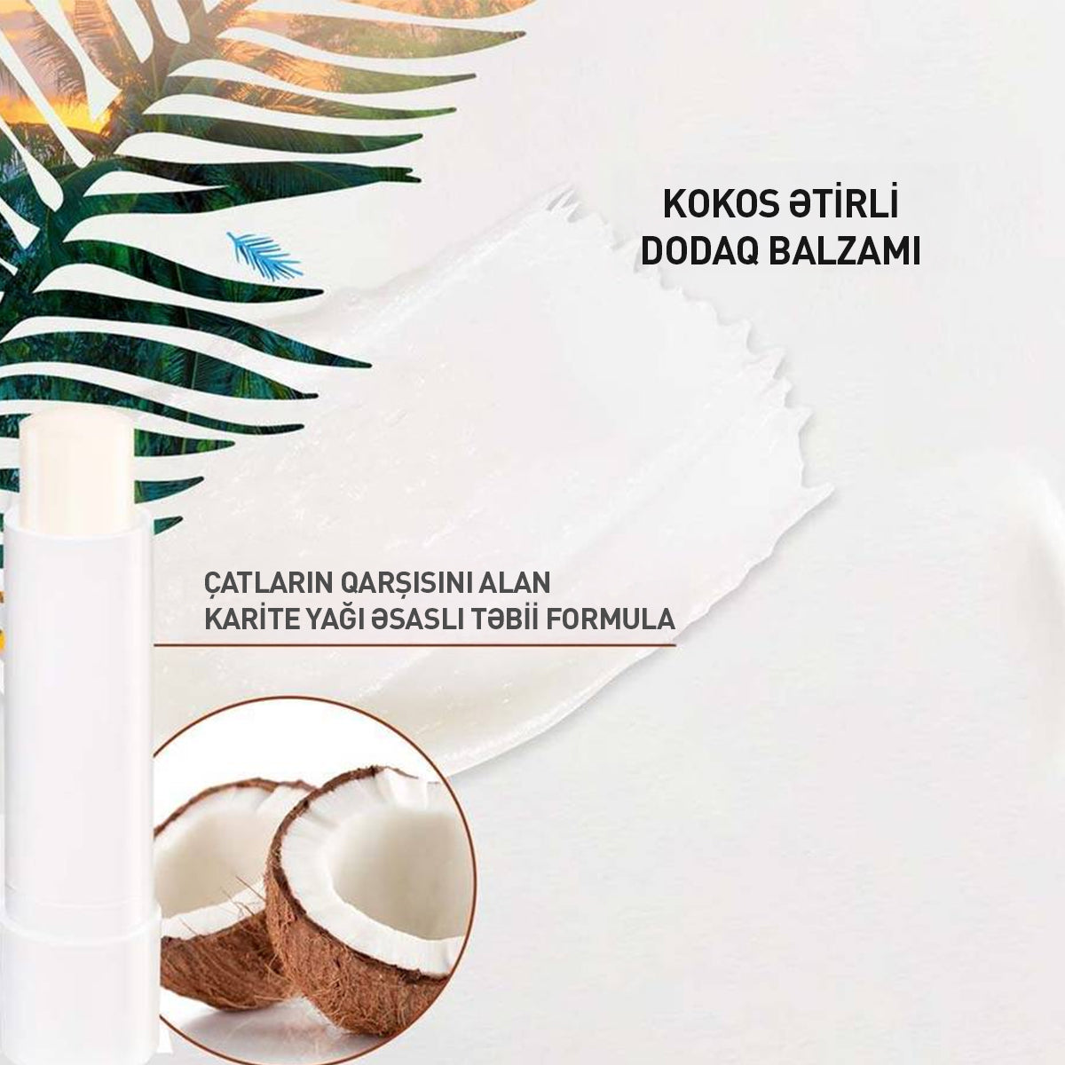 Kokos ətirli dodaq balzamı, 4.8 qr