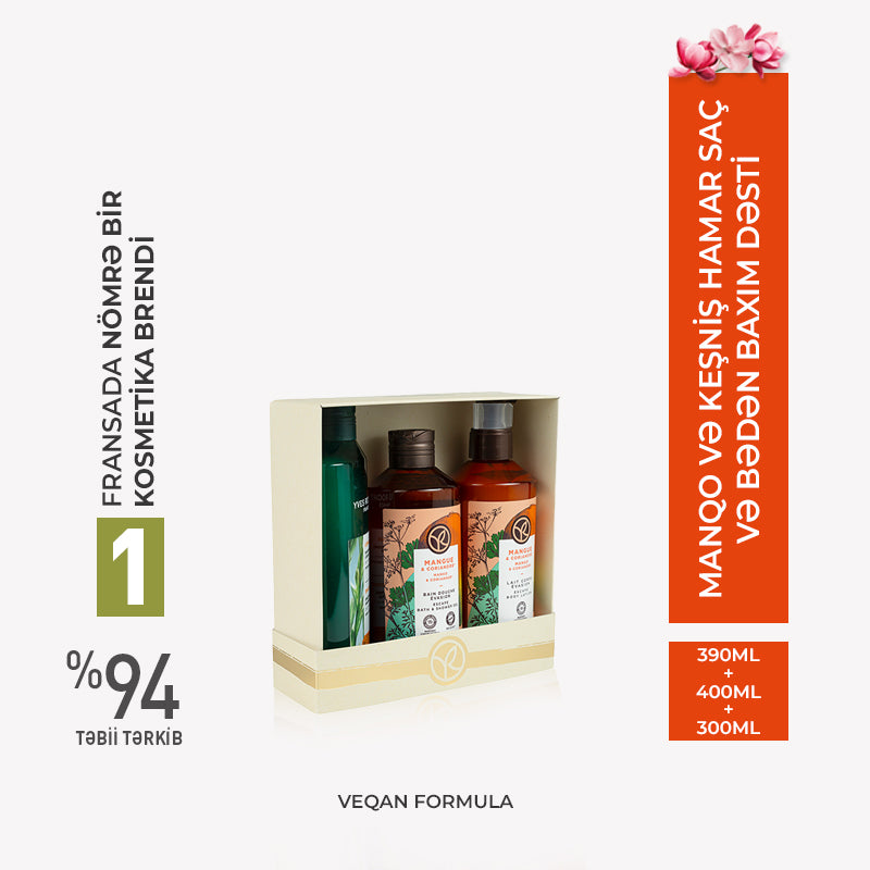 Mango & Coriander Hair & Body Care Set