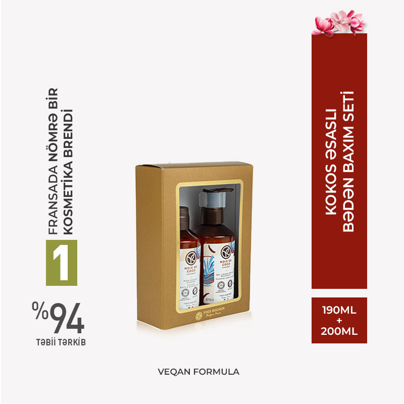 Kokoslu Əl və Bədən Baxımı Dəsti