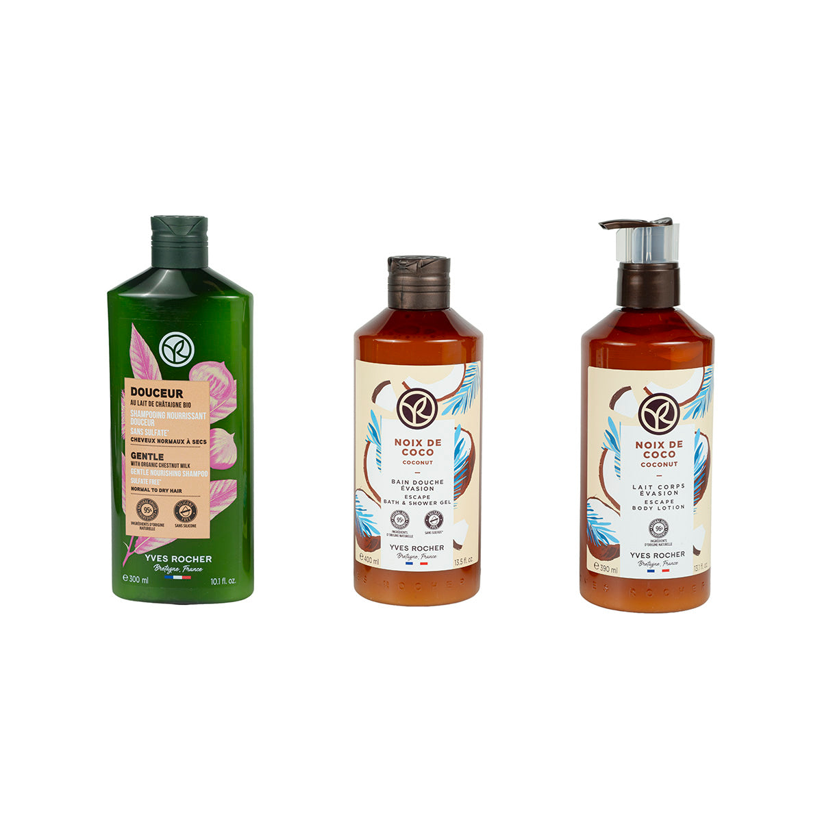 Kokoslu Yumşaq Saç və Bədən Baxımı Dəsti