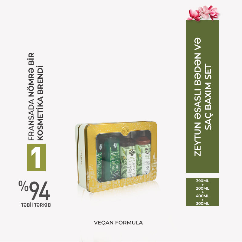 Olive & Petit Grain Hair & Body Care Set