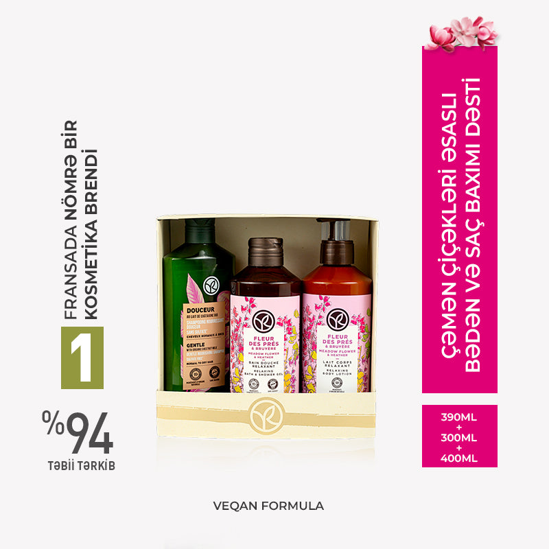 Fields’ Flower & Heather Hair & Body Care Set