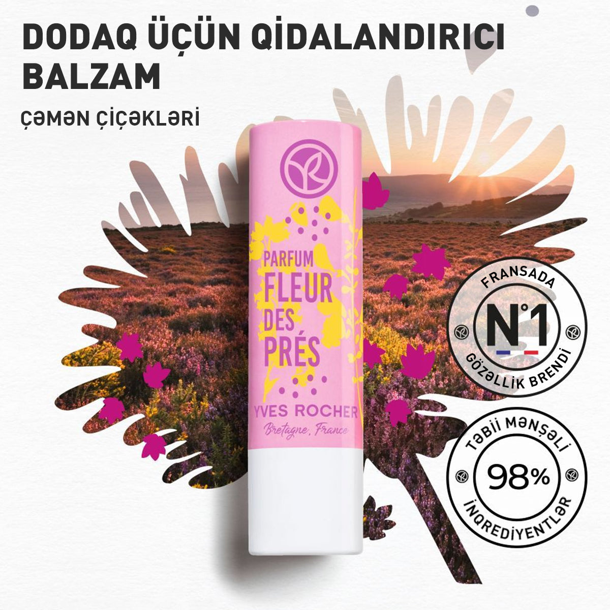 LIP BALM FIELDS' FLOWER 4,8G STICK