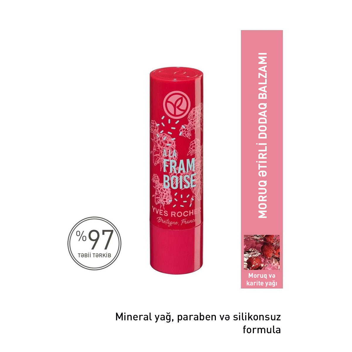 Moruq ətirli dodaq balzamı, 4.8 qr