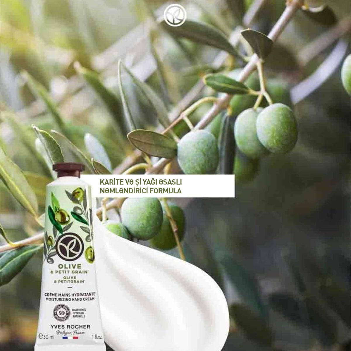 Zeytun əsaslı əl kremi, 30 ml
