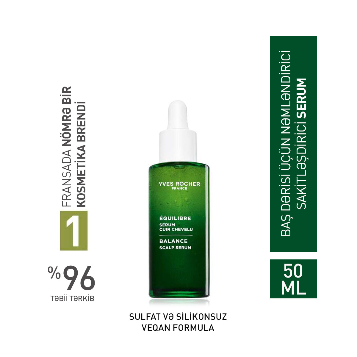 Equilibre baş dərisi üçün serum 50 ml