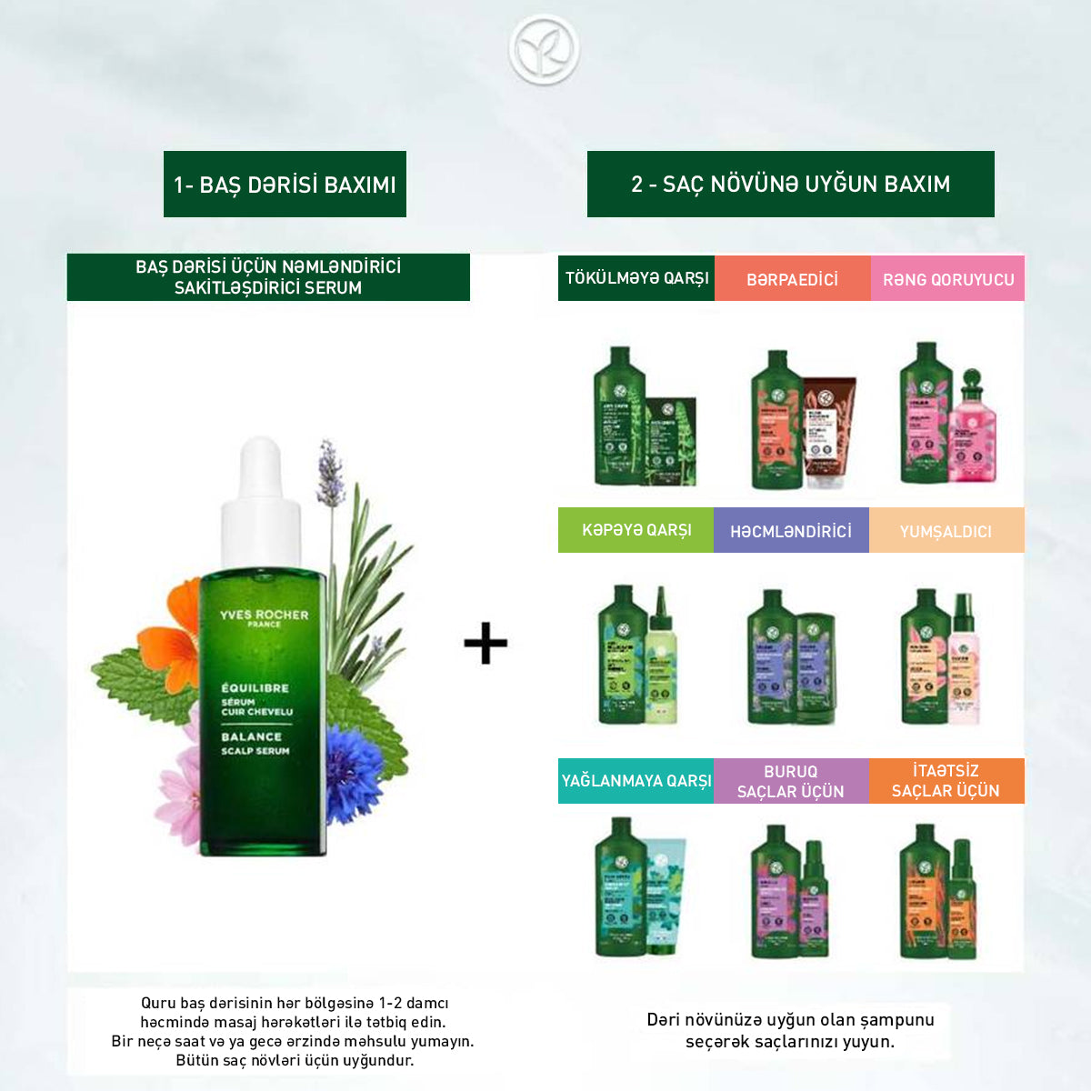 Equilibre baş dərisi üçün serum 50 ml